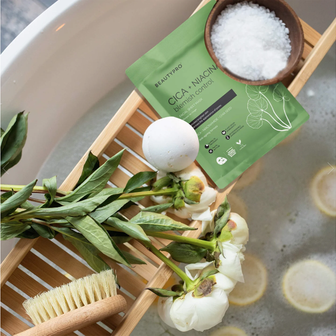 BEAUTY PRO CICA NIACINAMIDE Facial Sheet Mask 100 Biodegradable
