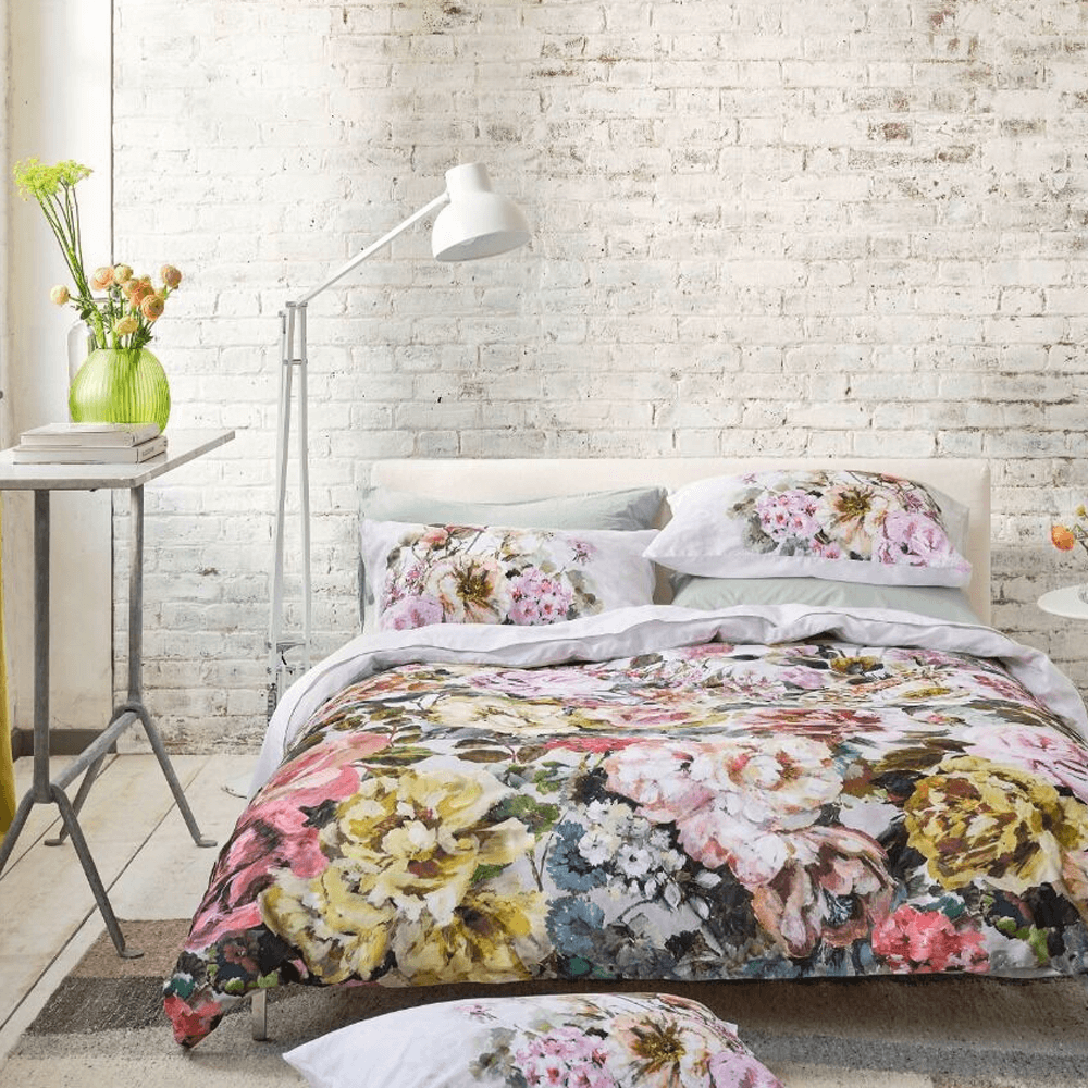 Designers Guild Astor Grandiflora Rose Duvet Cover Set | Jarrolds, Norwich