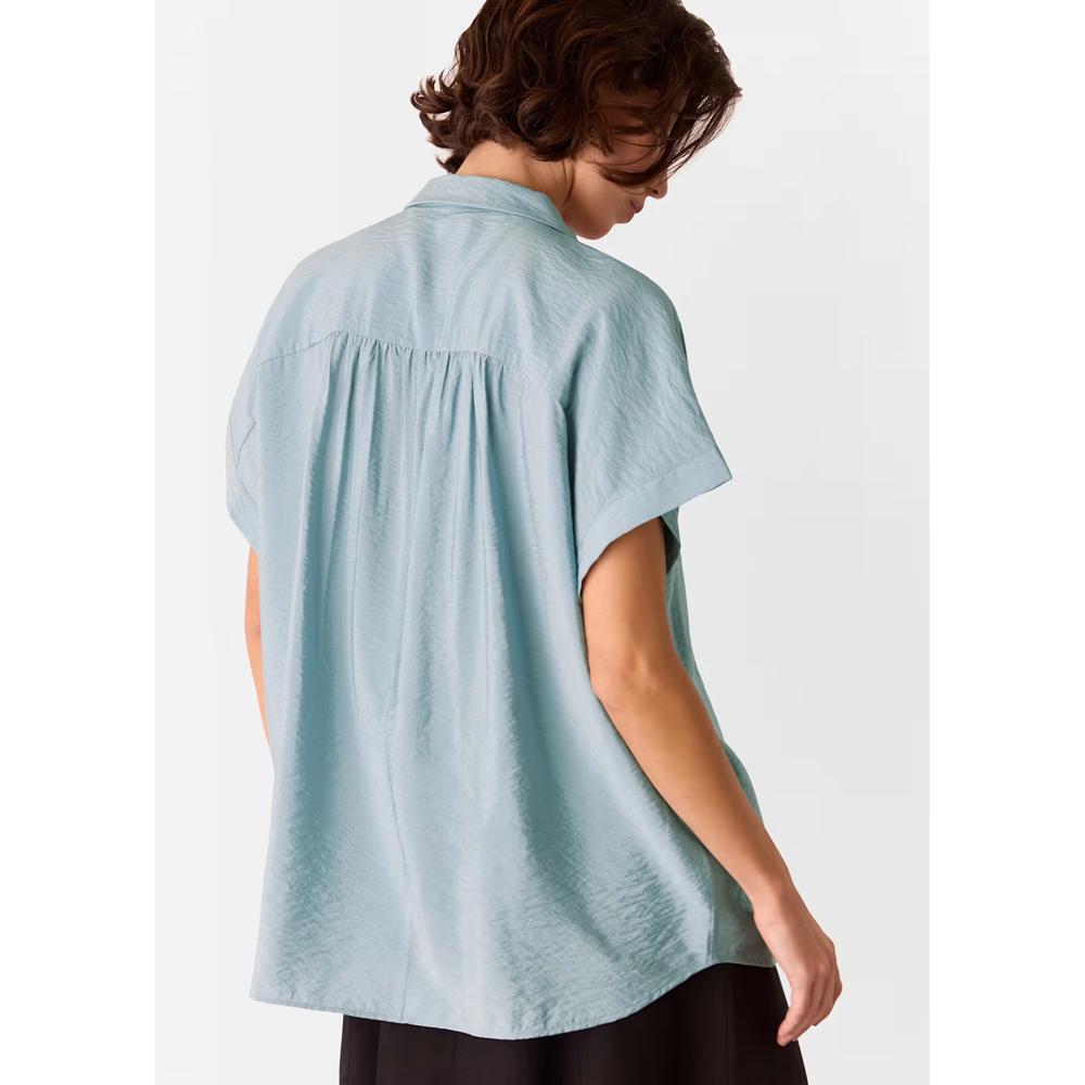 Whistles Pale Blue Nicola Button Through Shirt Whistles Pale Blue Nicola Button Through Shirt