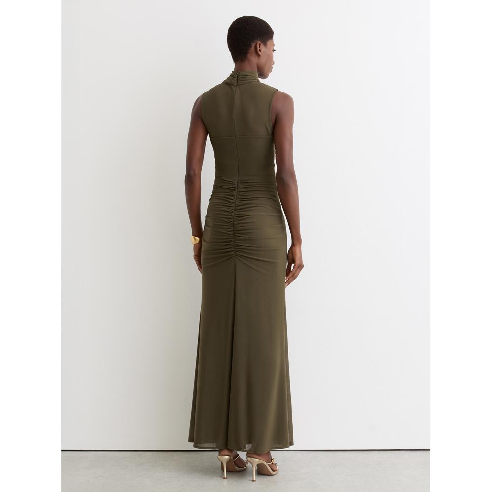 green reiss dress Rent Reiss Micah Satin Drape Midi Dress – Timeless Elegance – Versatile