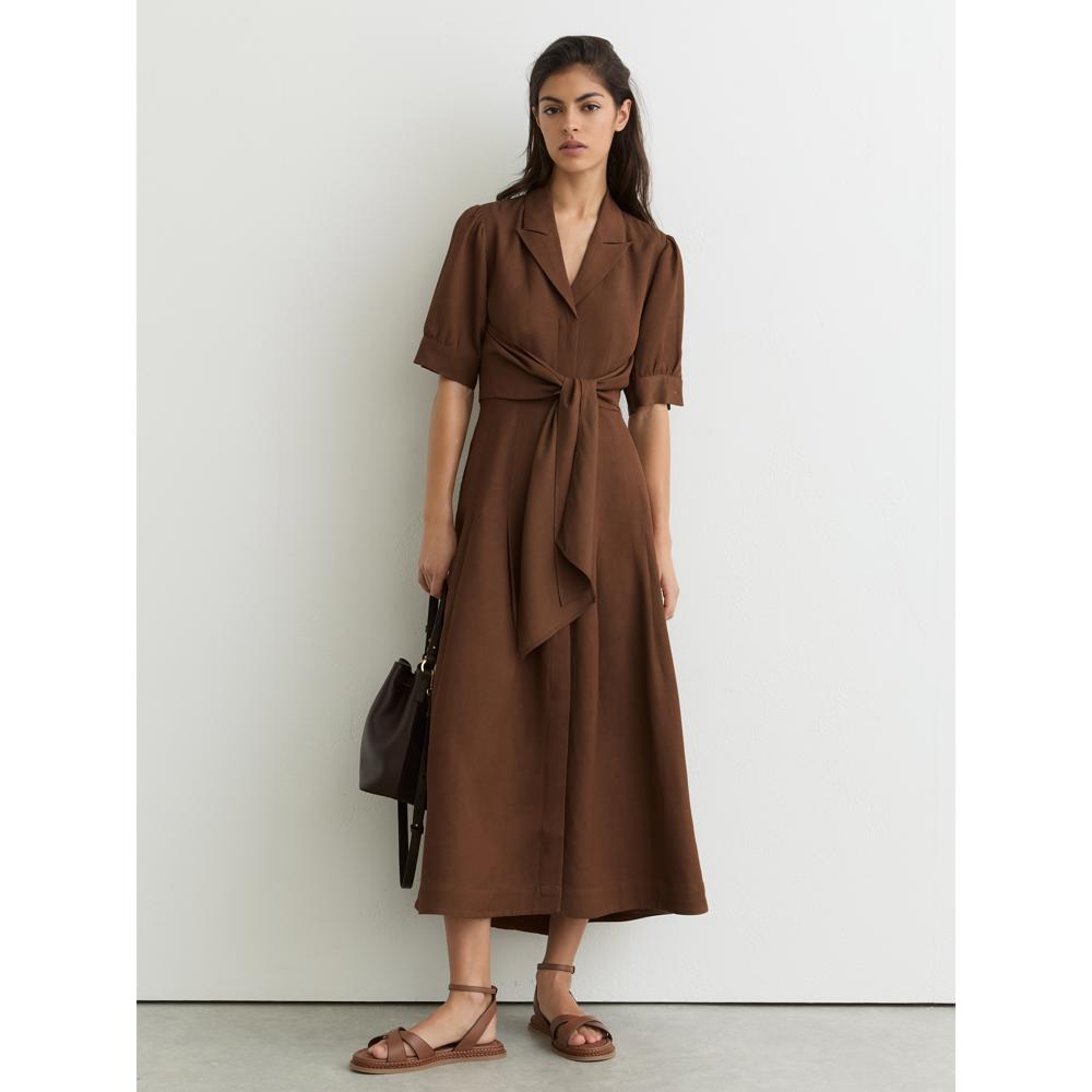 white dress with long sleeve Jessalynn Cut-Out Long Sleeve Maxi Dress White main image 1