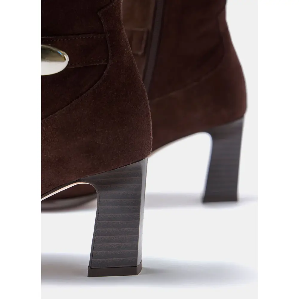Mint Velvet Blair Brown Suede Ankle Boots Jarrolds, Norwich