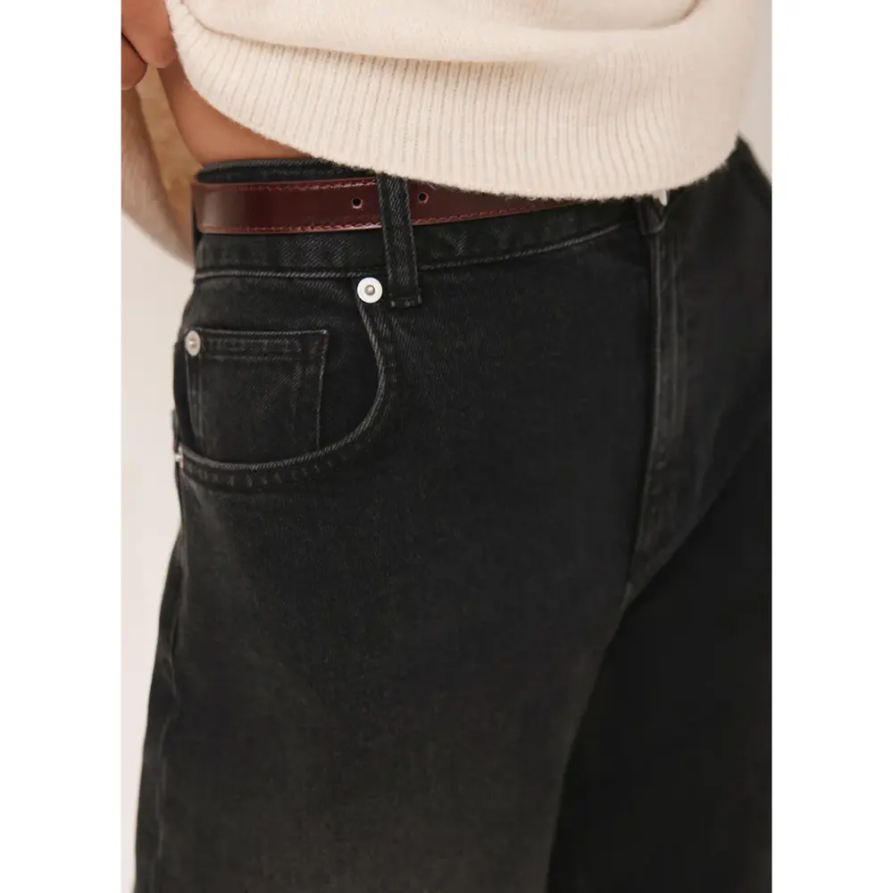 Mint Velvet Washed Black Wide Jeans Jarrolds, Norwich