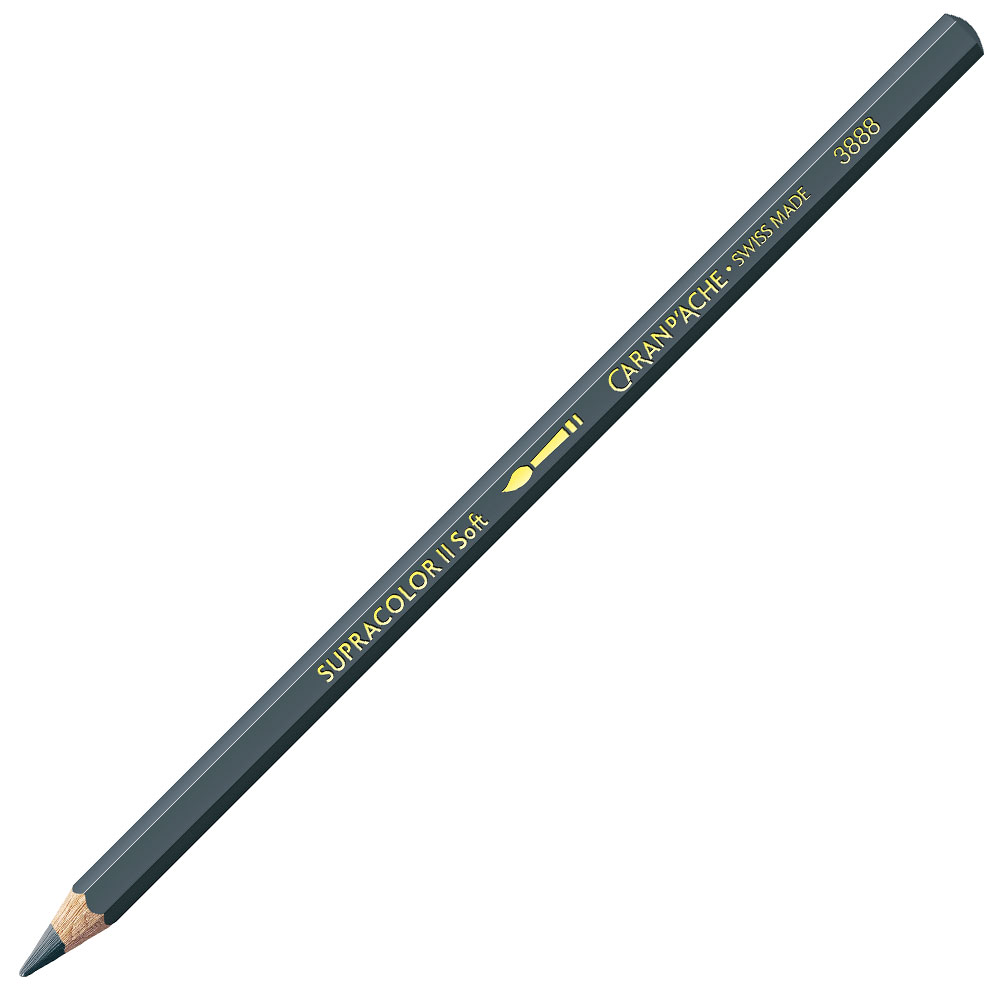 Caran D'Ache Water Colour Supracolour Pencils - Assorted - GREYISH BLACK