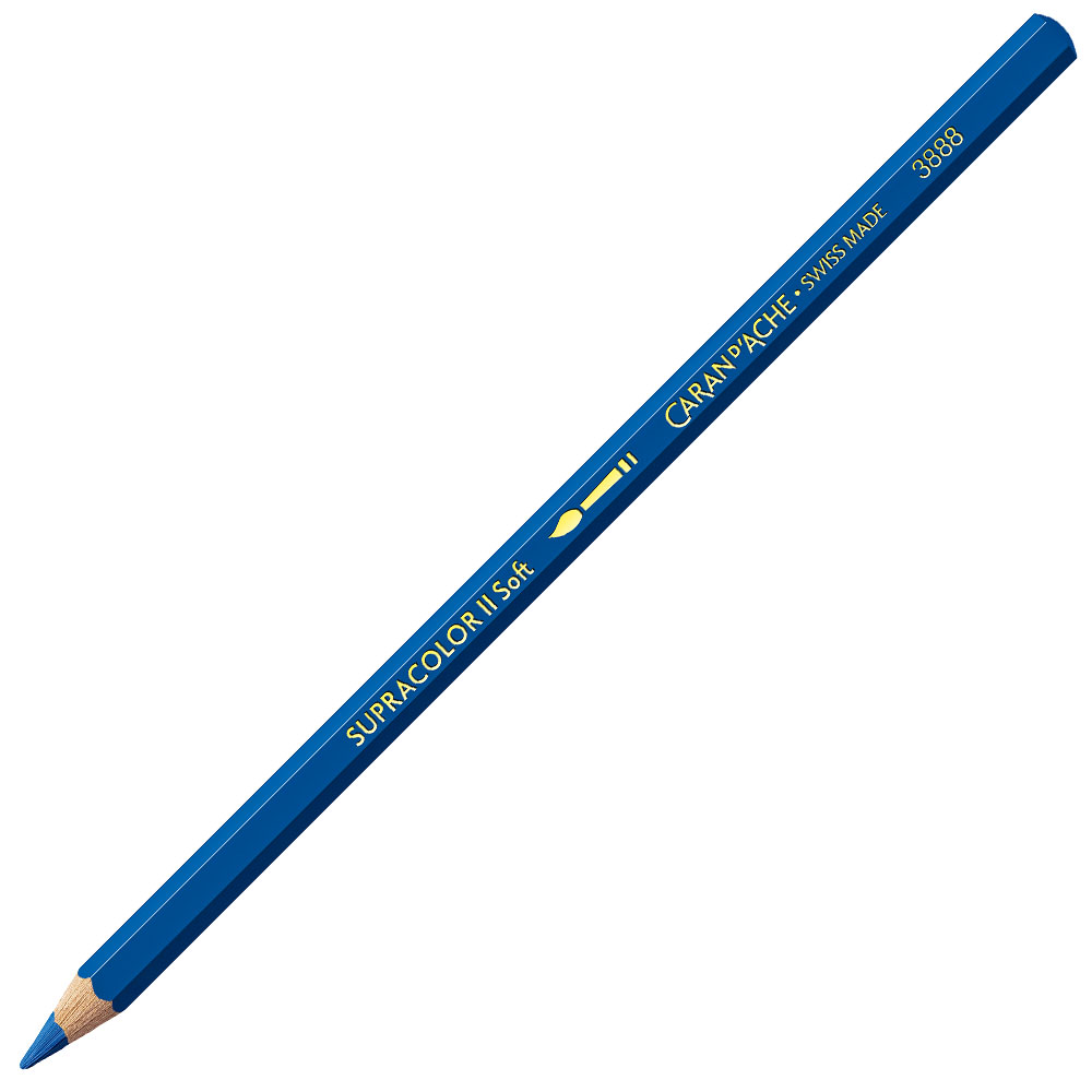 Caran D'Ache Water Colour Supracolour Pencils - Assorted - PENCIL BLUE