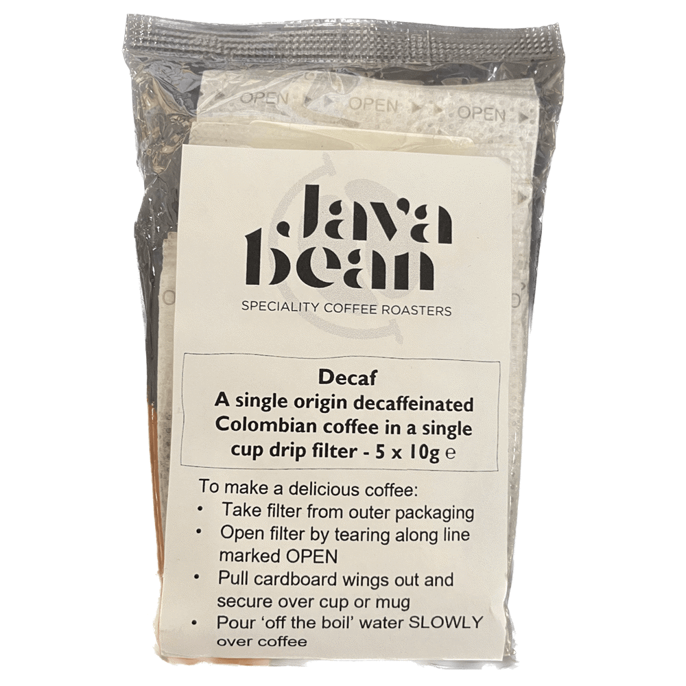 Java Bean Decaffinated Coffee Bags
