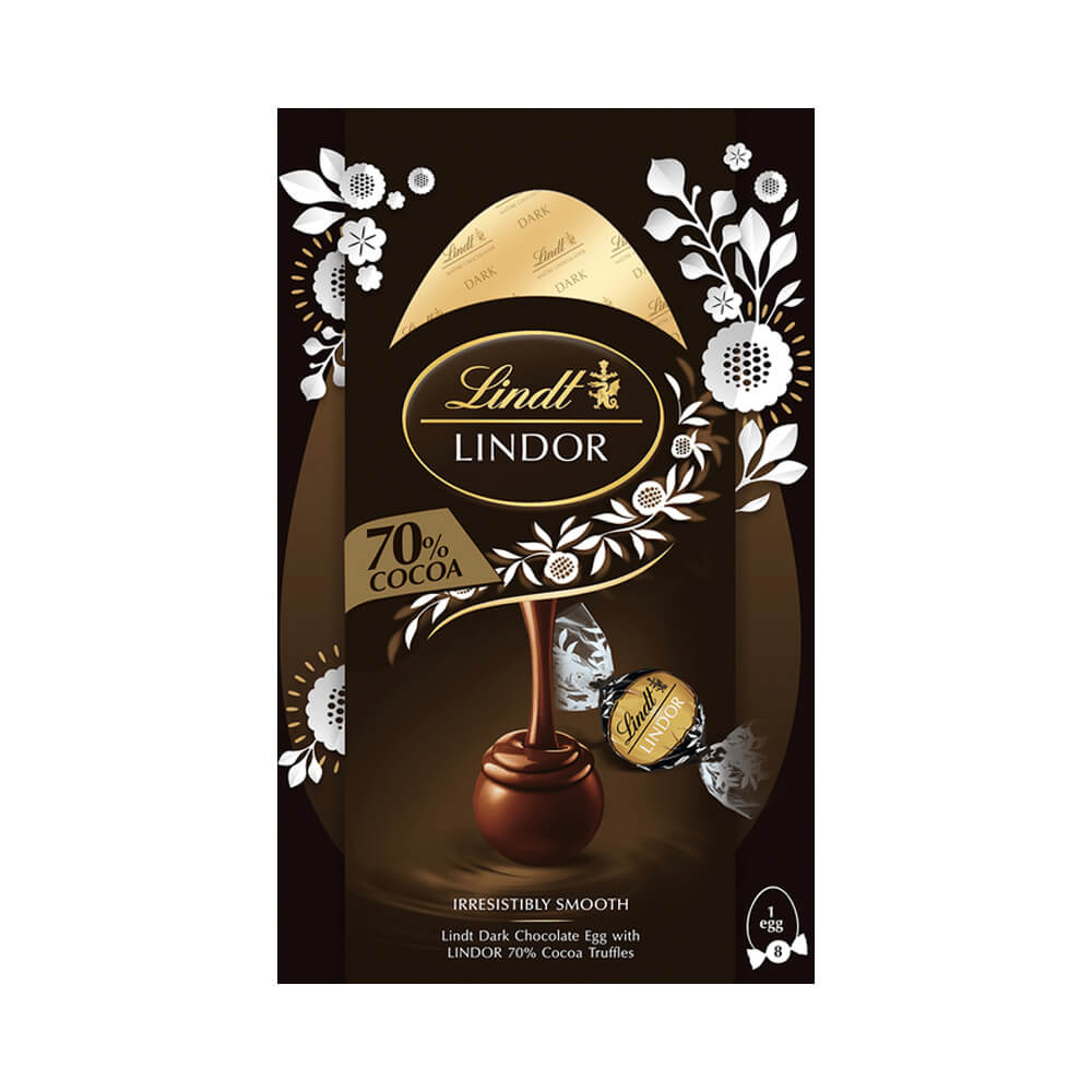 Lindor 70 Dark Shell Egg 260g Jarrolds, Norwich