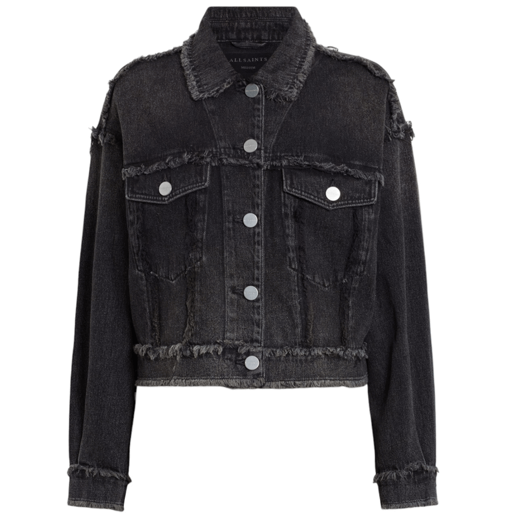 AllSaints Claude Relaxed Fit Frayed Demin Jacket | Jarrolds, Norwich