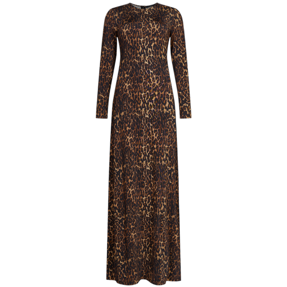 AllSaints Katlyn Anita Leopard Print Maxi Dress | Jarrolds, Norwich