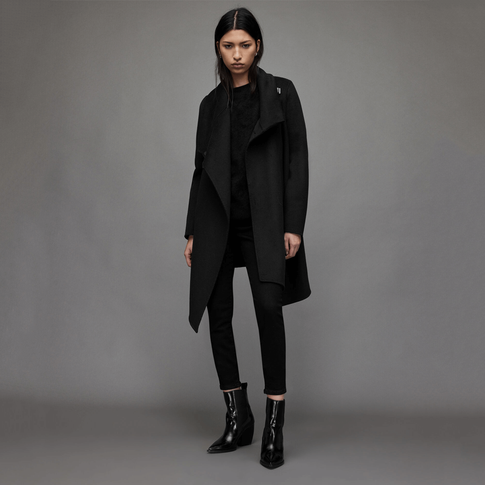 monument eve wool blend coat