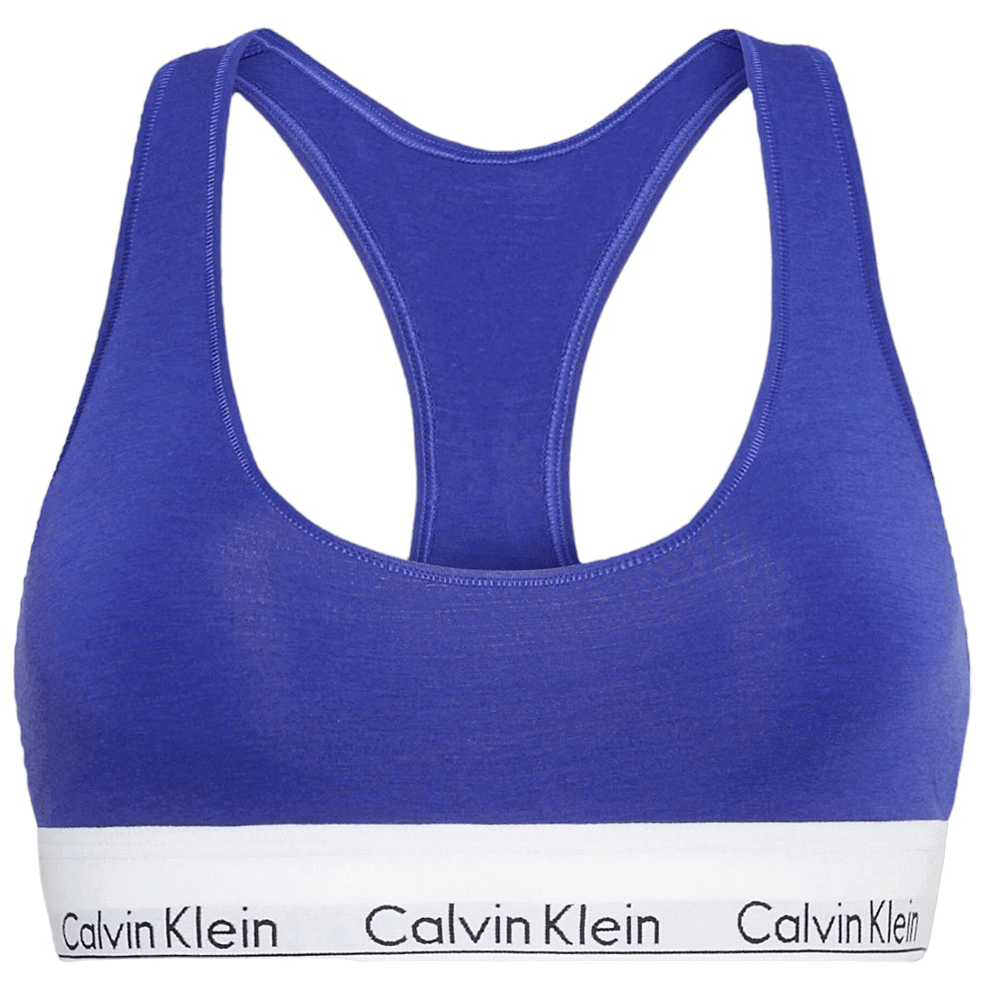 Calvin Klein Modern Cotton Bralette In Purple