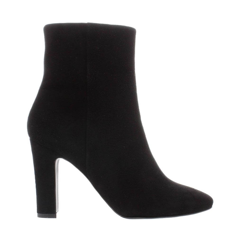 Carl Scarpa Citrine Black Suede High Heel Ankle Boots