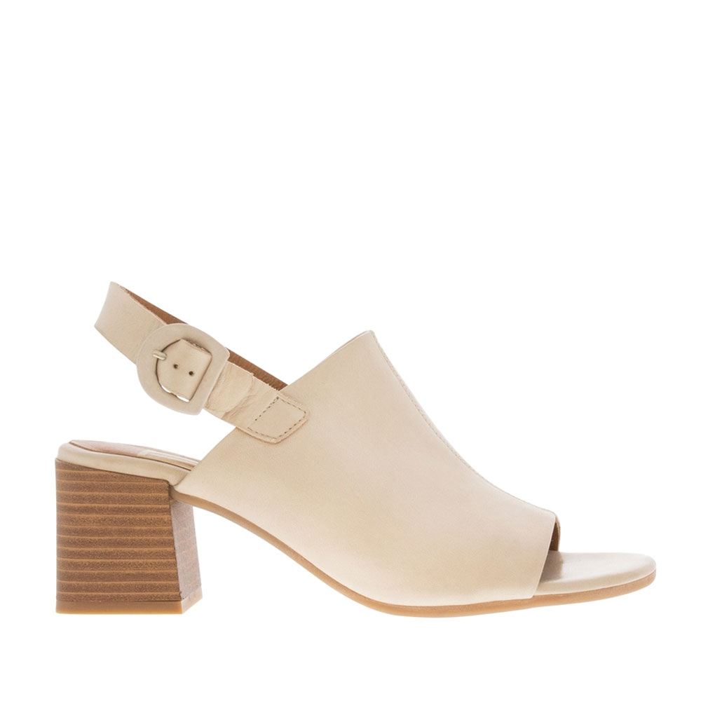 Taupe low heel store sandals