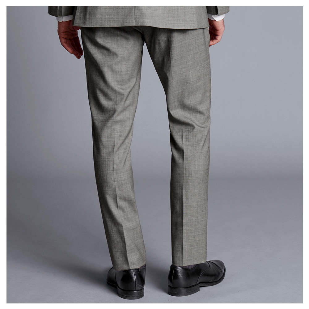 Grey Shelton straight-leg wool-sharkskin suit trousers | Tom Ford | MATCHES  UK