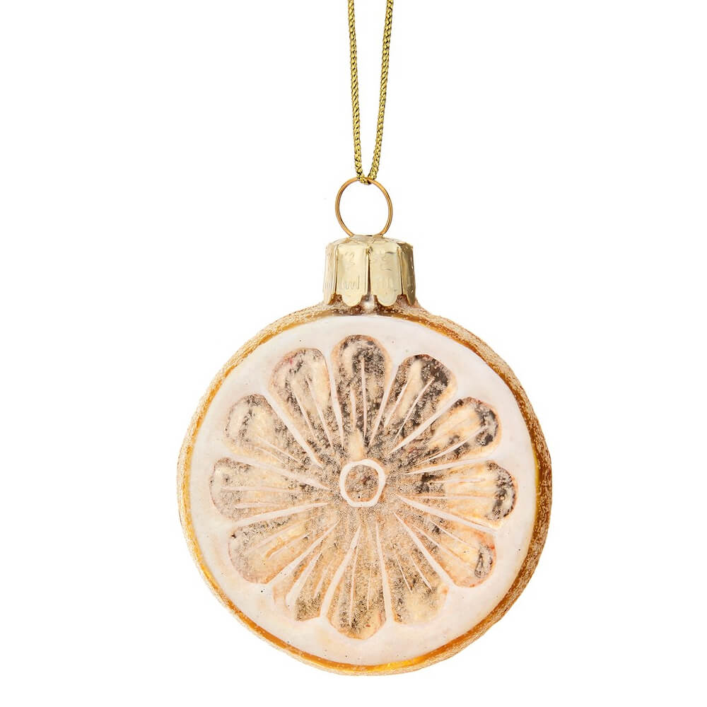 Sass & Belle Fun Food Lemon Sliced Shaped Bauble