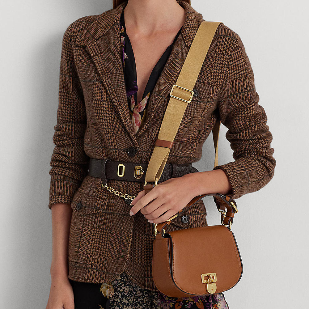 Lauren Ralph Lauren Leather Medium Tanner Crossbody Bag Jarrolds