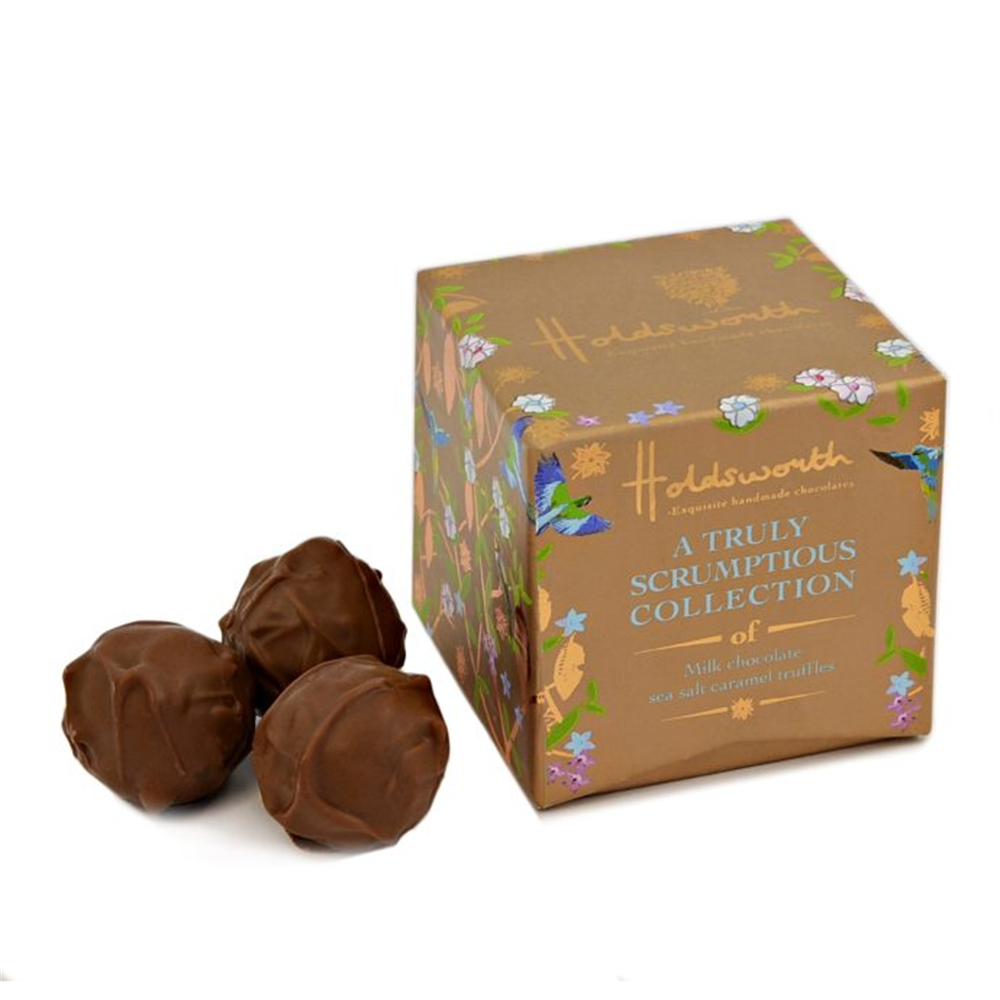 Holdsworth A Petite Box of Milk Chocolate Sea Salt Caramel Truffles 55g ...