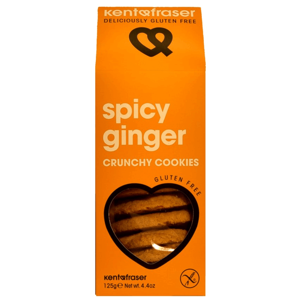 Kent Fraser Gluten Free Spicy Ginger Crunchy Cookies 125g | Jarrolds ...
