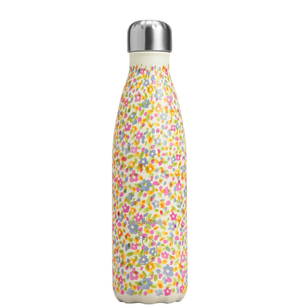 Lot De Deux Gourdes Chilly's X Emma Bridgewater - Acier Inoxydable - 500 Ml Et 370 Ml