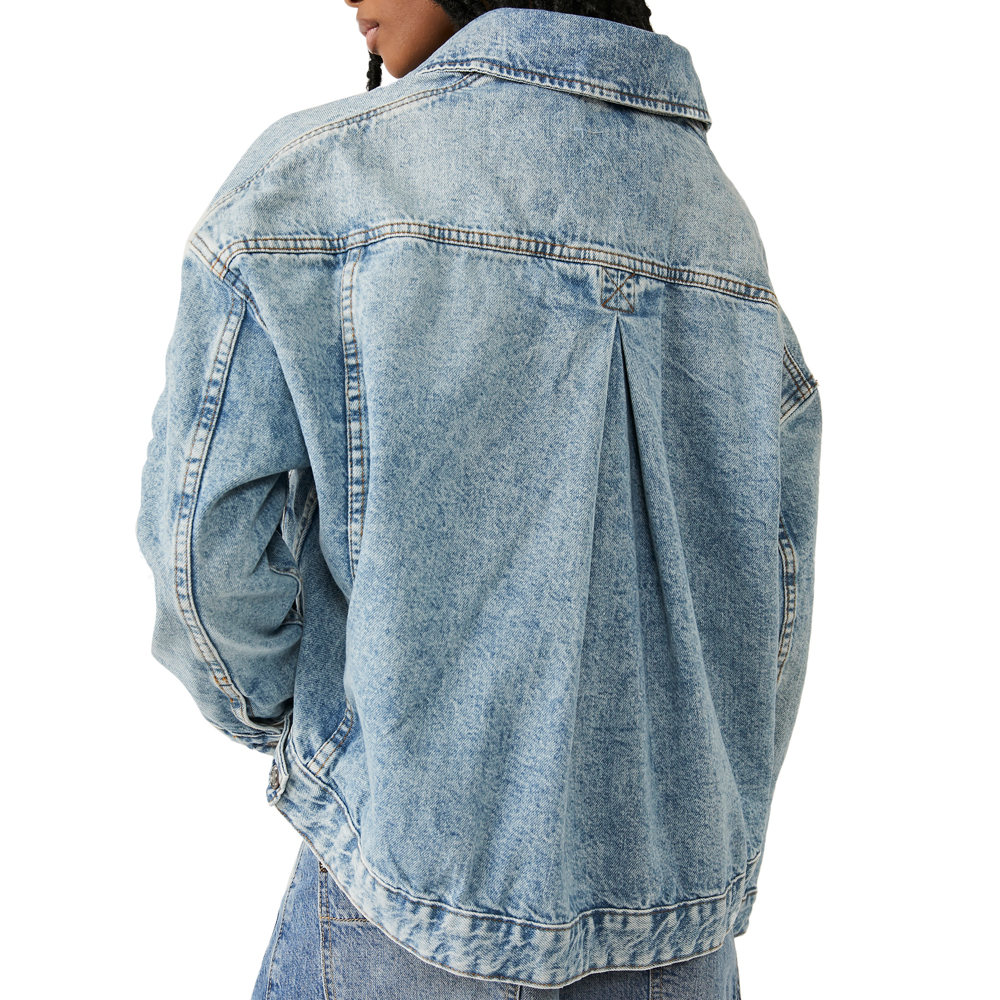 Free People Opal Swing Denim Jacket Blue | Jarrolds, Norwich