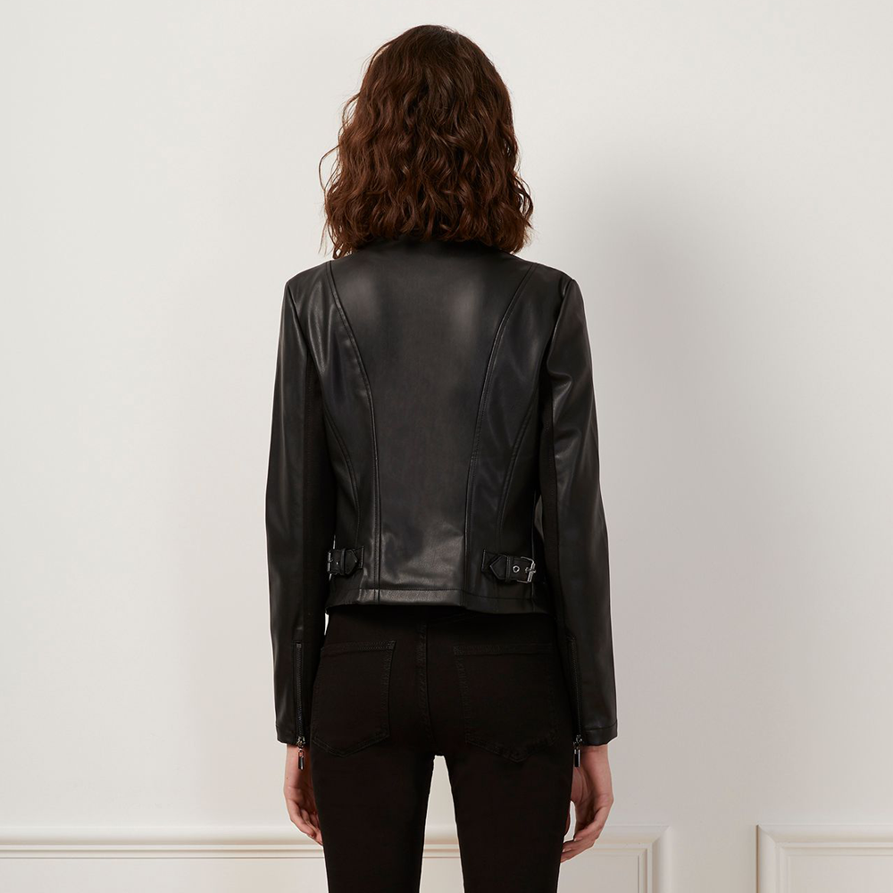 Clearance Jackets Womens Leather Waterfall Jacket Clearance