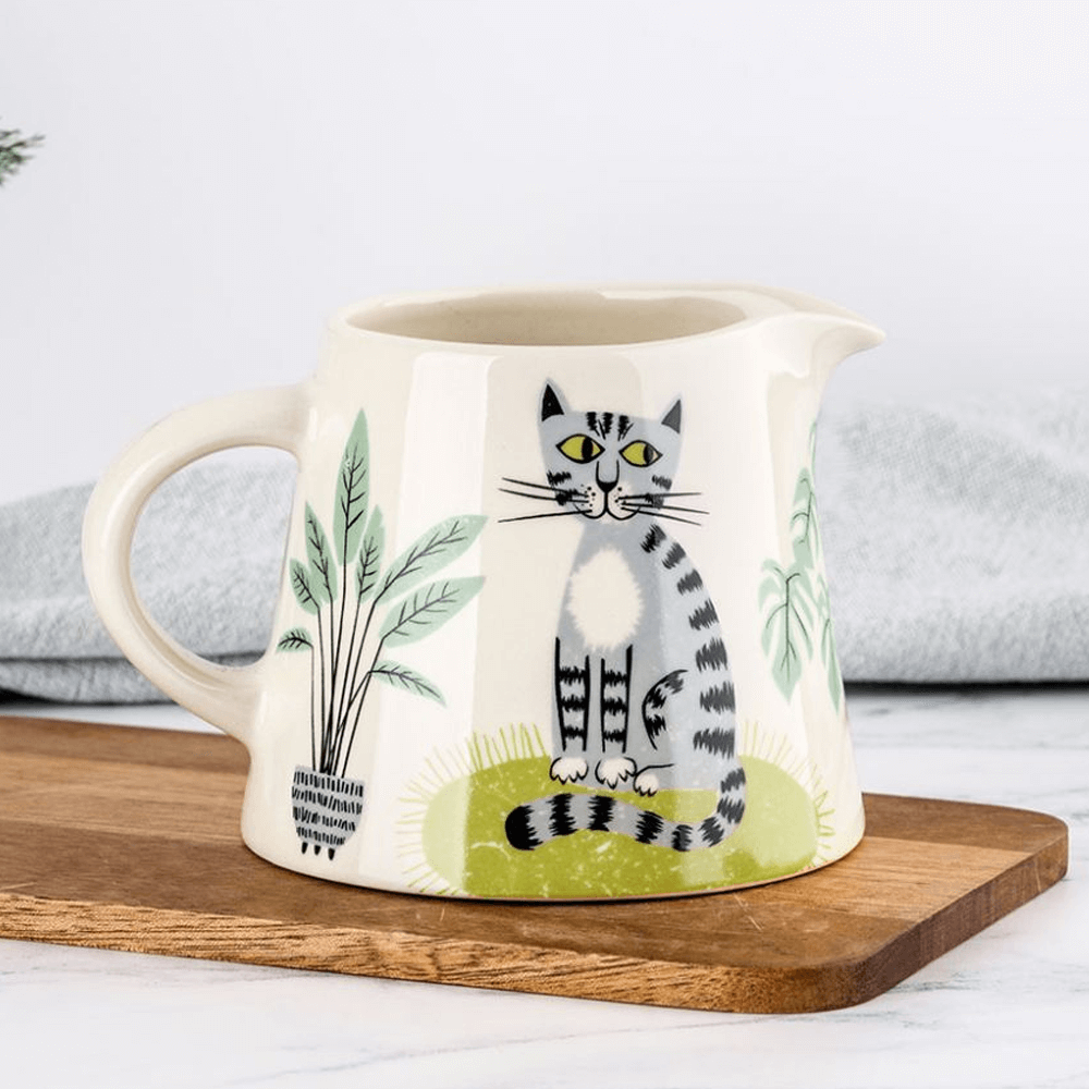 Hannah Turner Handmade Ceramic Cat Milk Jug Jarrolds Norwich