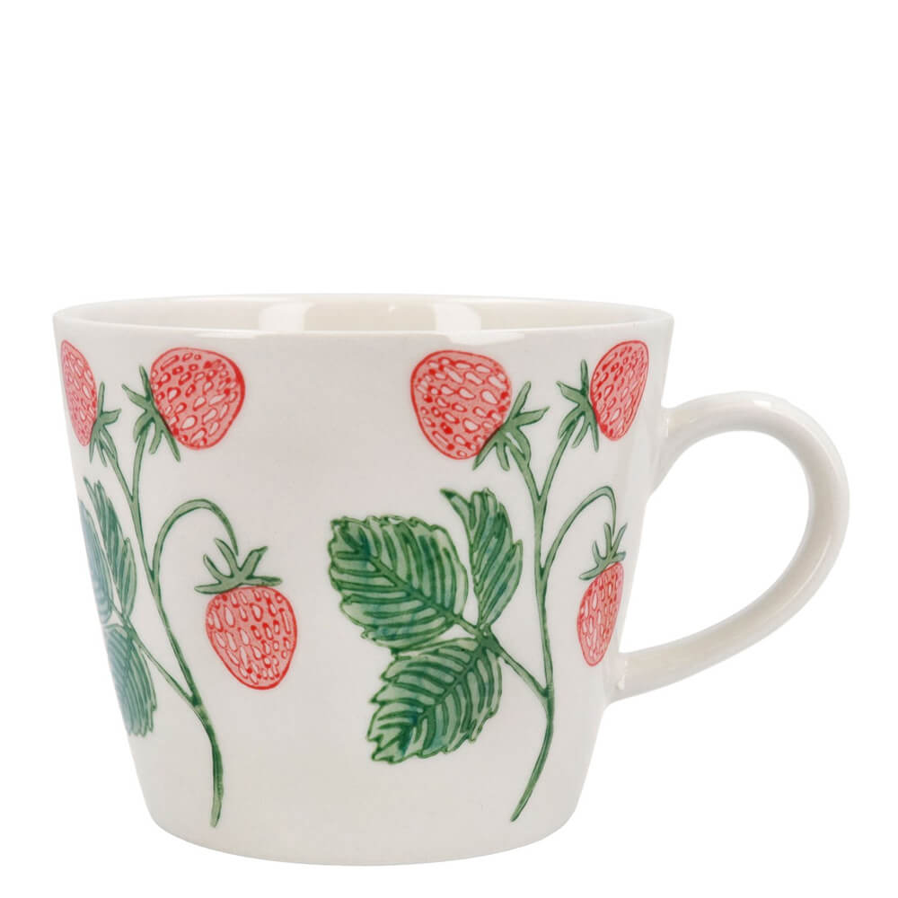 Gisela Graham Stoneware Mug Strawberries | Jarrolds, Norwich