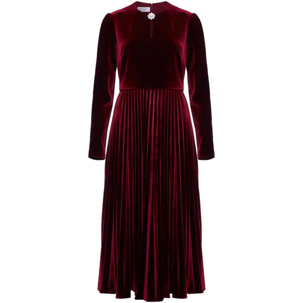 Hobbs Rosalie Velvet Dress Jarrolds, Norwich