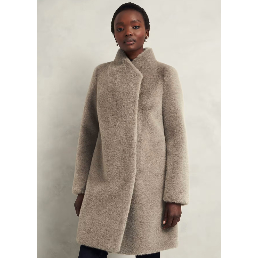 Hobbs Tarini Faux Fur Coat Jarrolds Norwich