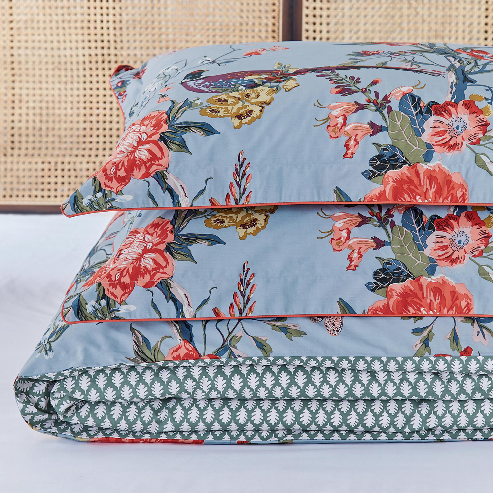 Joules Pink & Green Floral Bedding