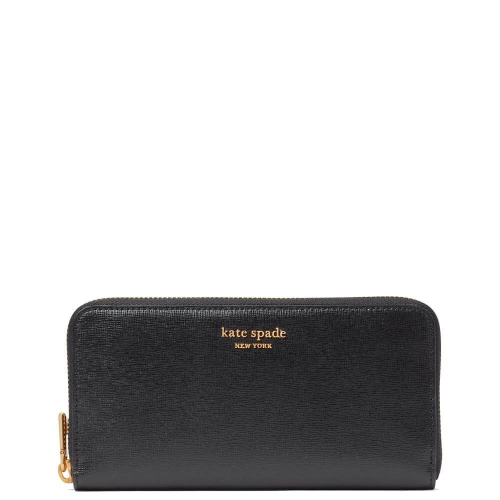 Kate Spade New York Morgan Saffiano Leather Coin Card Case Wristlet - Black