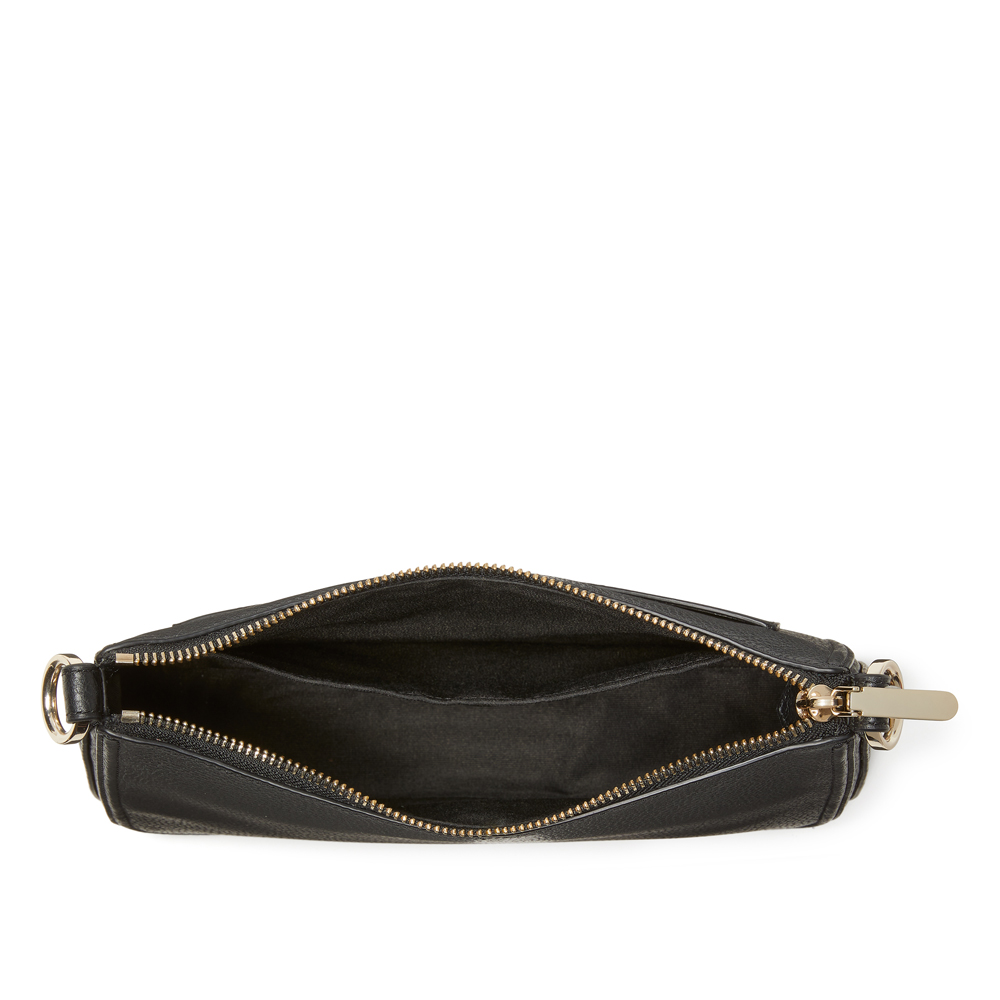 Kate Spade New York Hudson Pebbled Leather Medium Convertible Crossbody Bag - Black