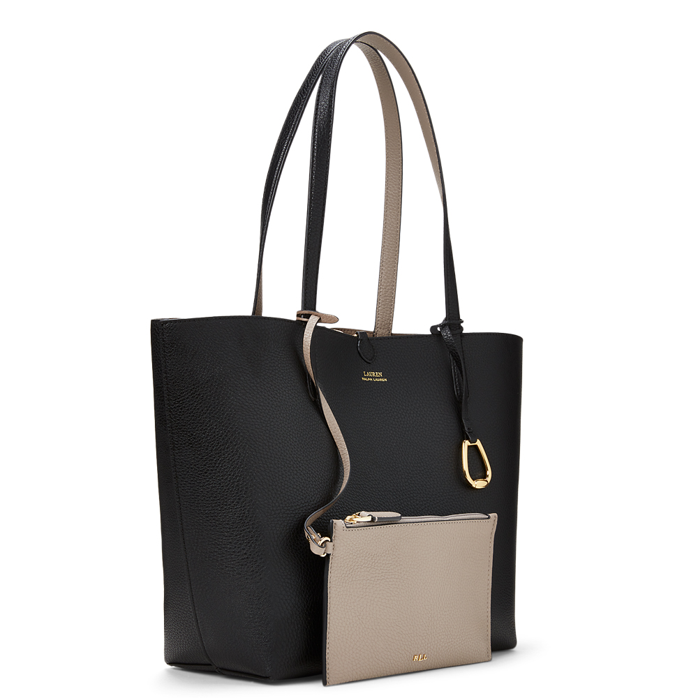 Faux-Leather Medium Reversible Tote