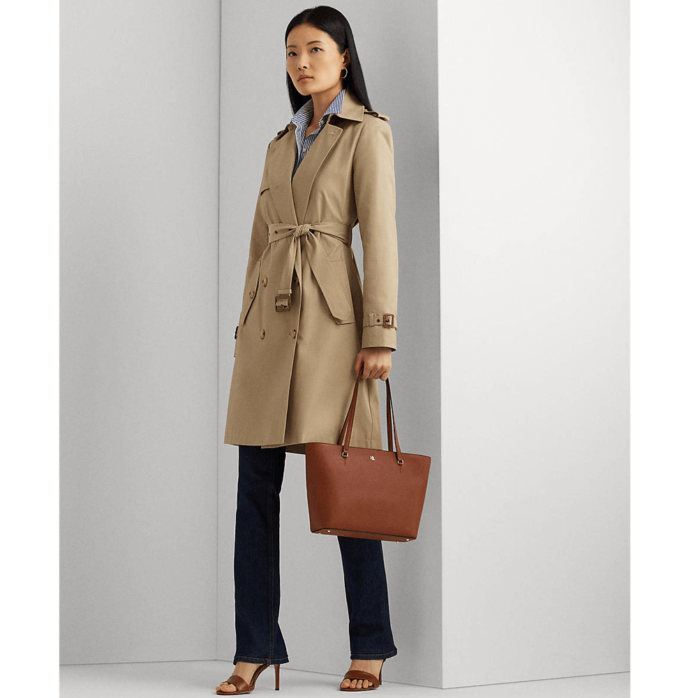Ralph lauren saffiano tote hotsell