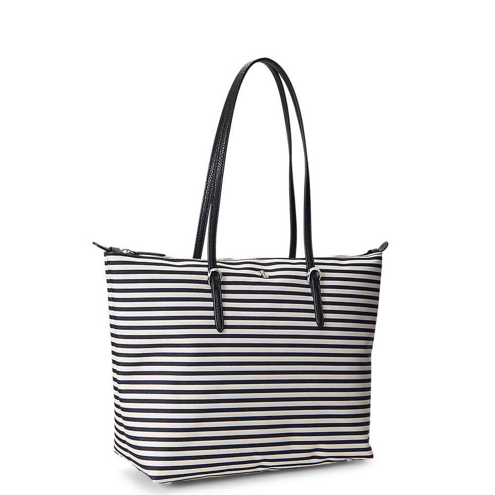 Lauren Ralph Lauren Striped Oxford Medium Keaton Tote Jarrolds