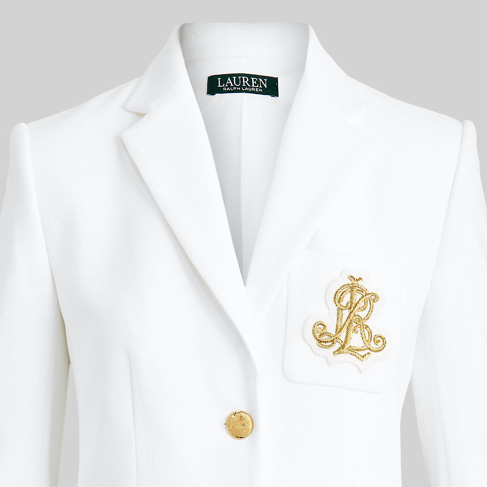 Lauren Ralph Lauren Patch Jacquard White Blazer Jarrolds Norwich