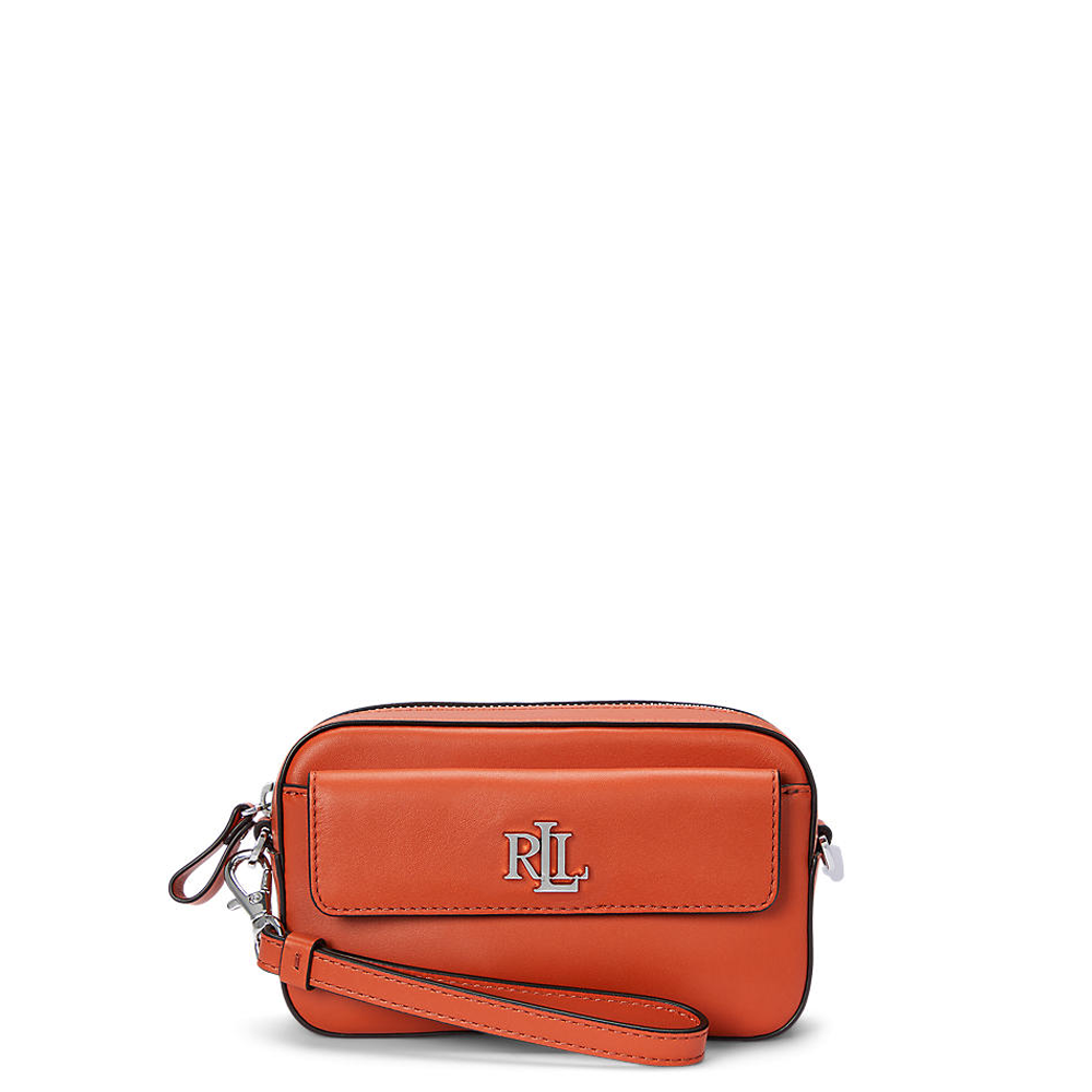 Lauren Ralph Lauren Leather Small Marcy Convertible Pouch  