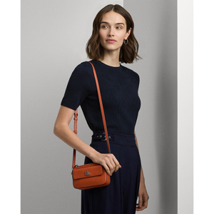 Lauren Ralph Lauren Leather Small Marcy Convertible Pouch  