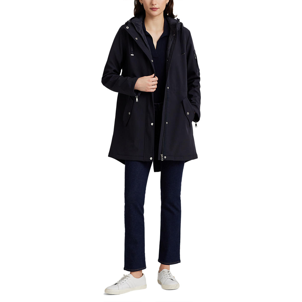 hooded softshell under vest jacket lauren ralph lauren