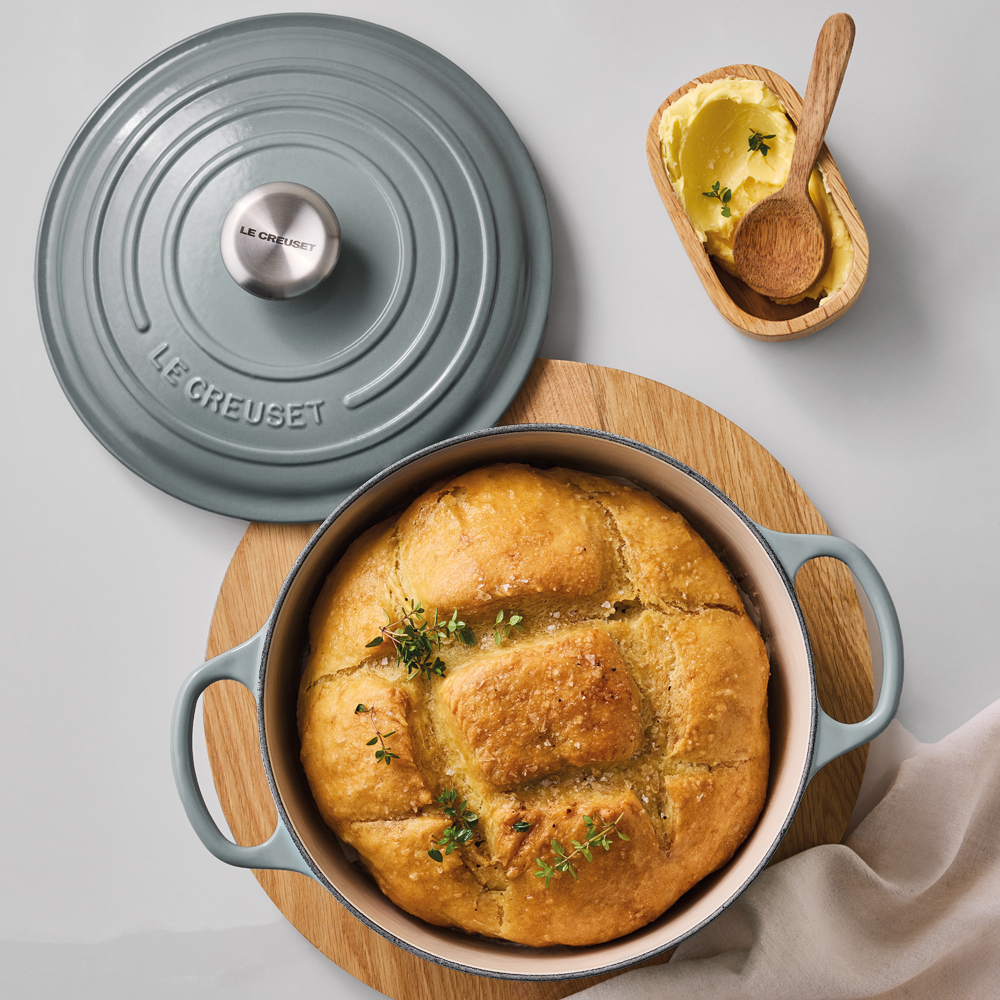 Le Creuset Signature Sea Salt Cast Iron Round Casserole 24cm