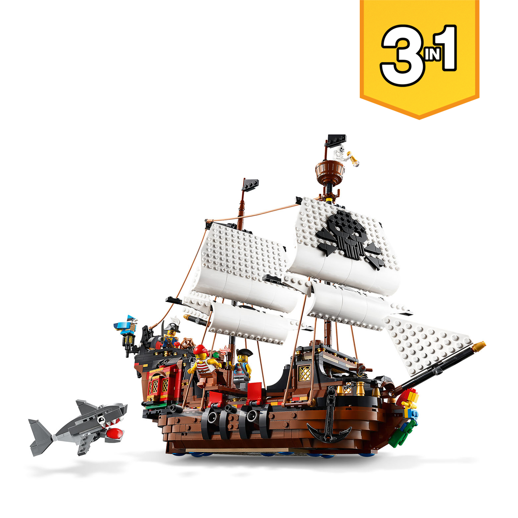 Lego Creator 3 in 1 Pirate Ship 31109 Set Jarrolds Norwich