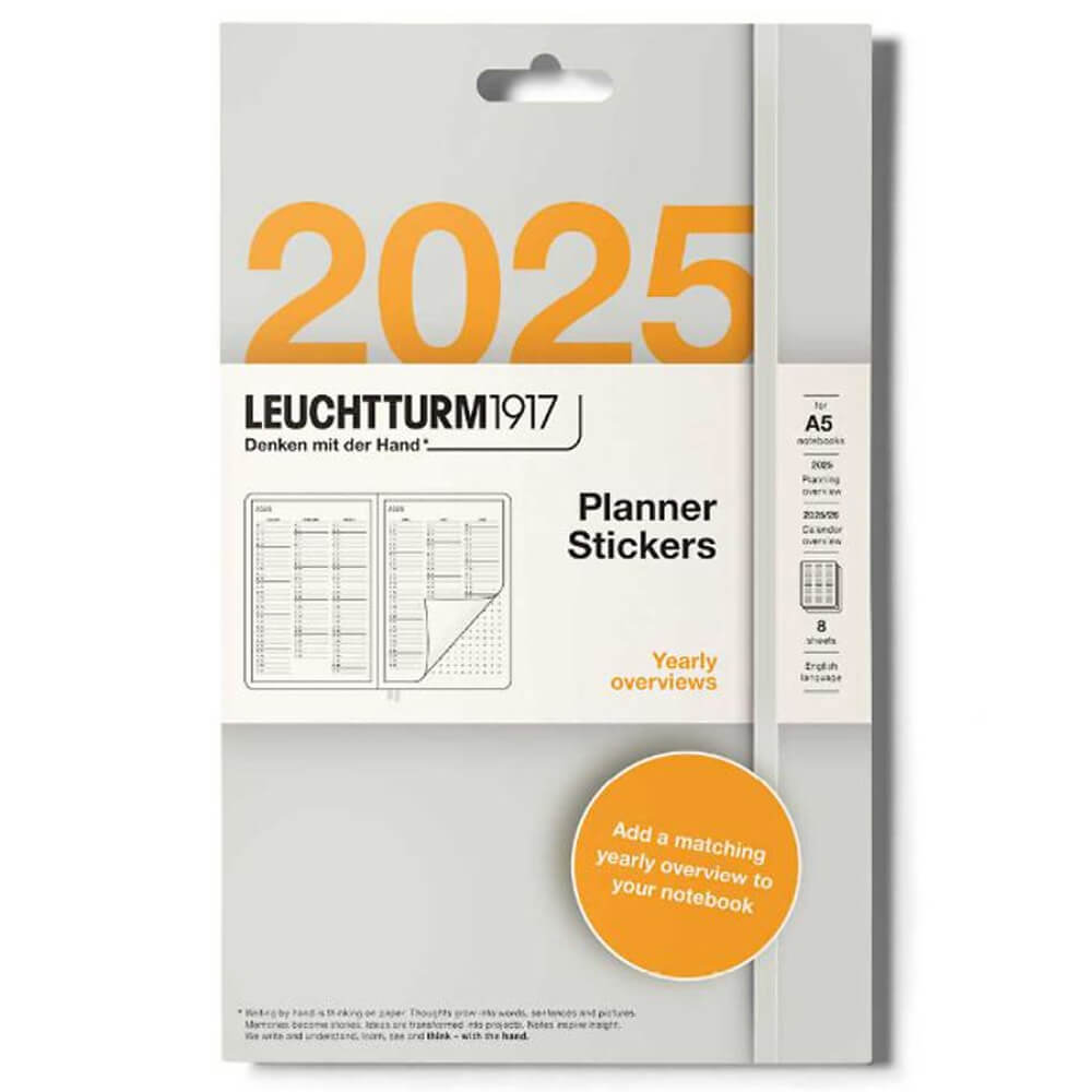 Leuchtturm1917 Planner Stickers 2025 Yearly Overviews English ...