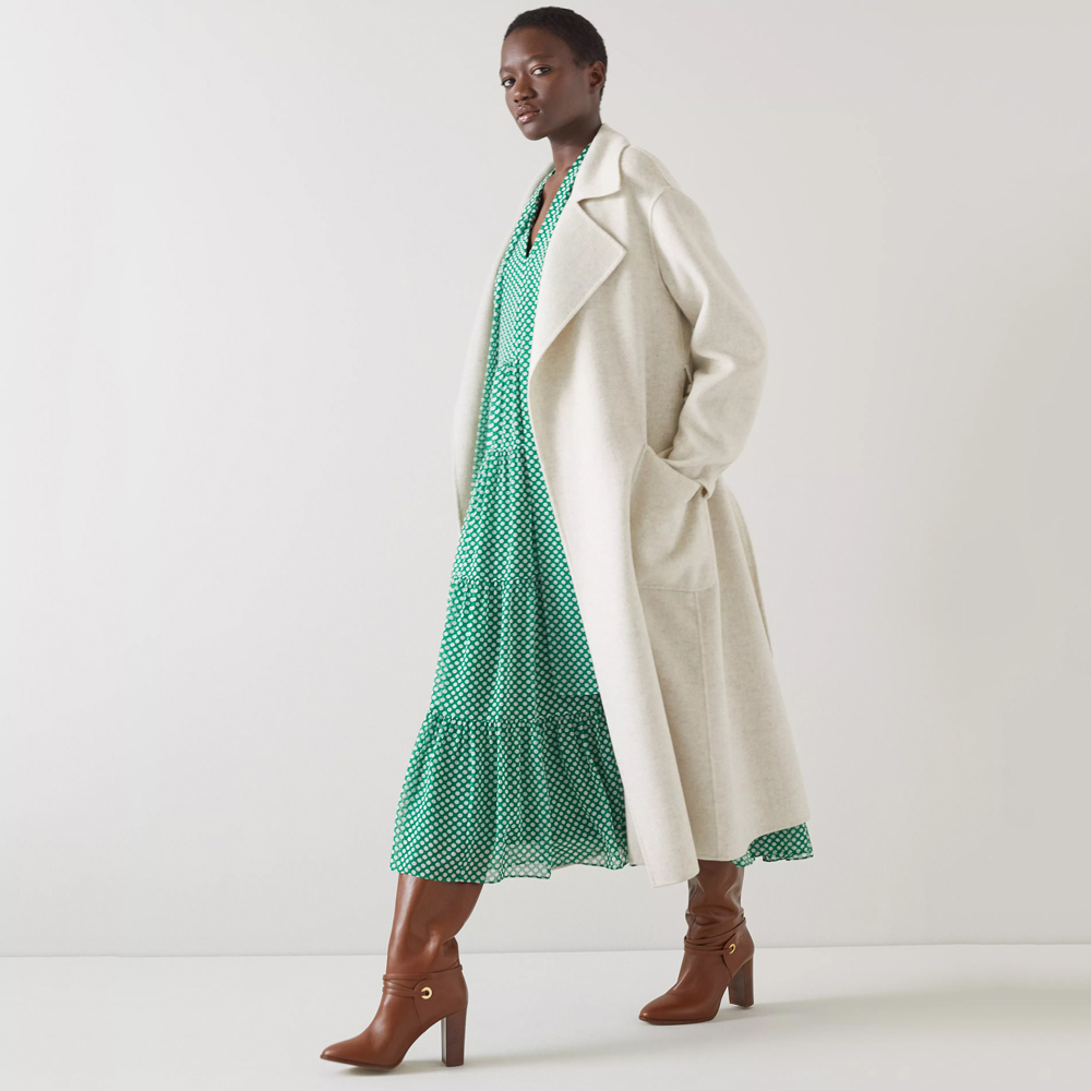 women's double faced wool coat
