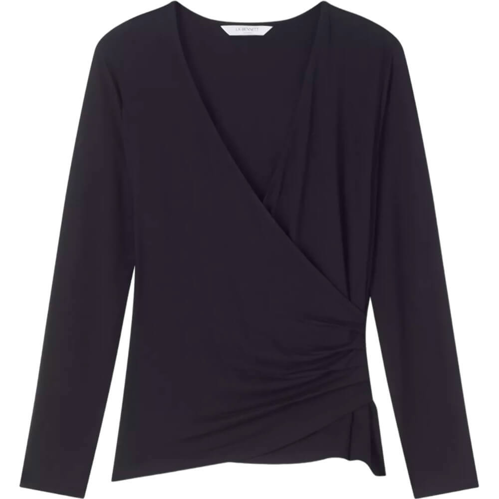 LK Bennett Eames Long Sleeves Jersey Wrapover Top | Jarrolds, Norwich