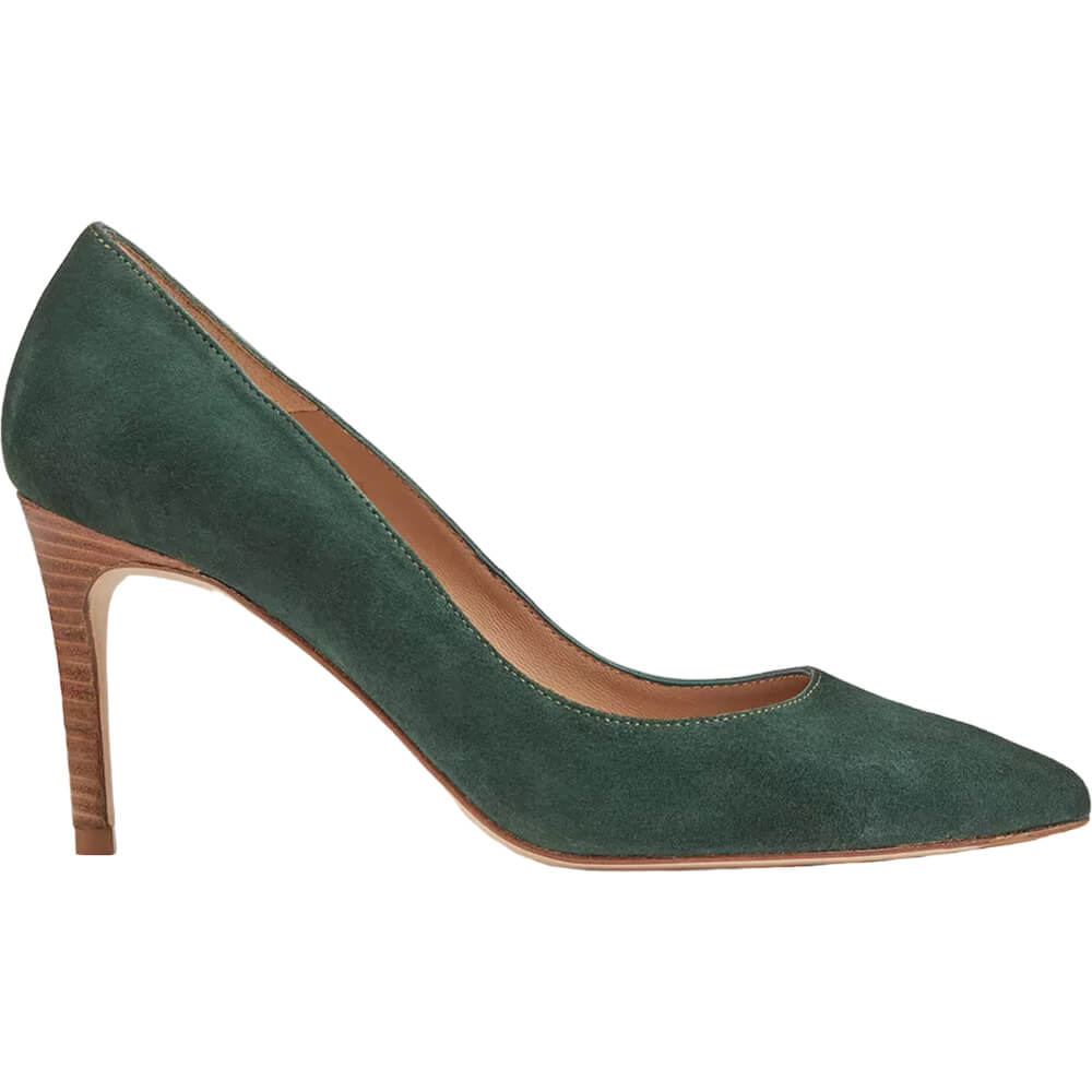 Dark green sales suede heels