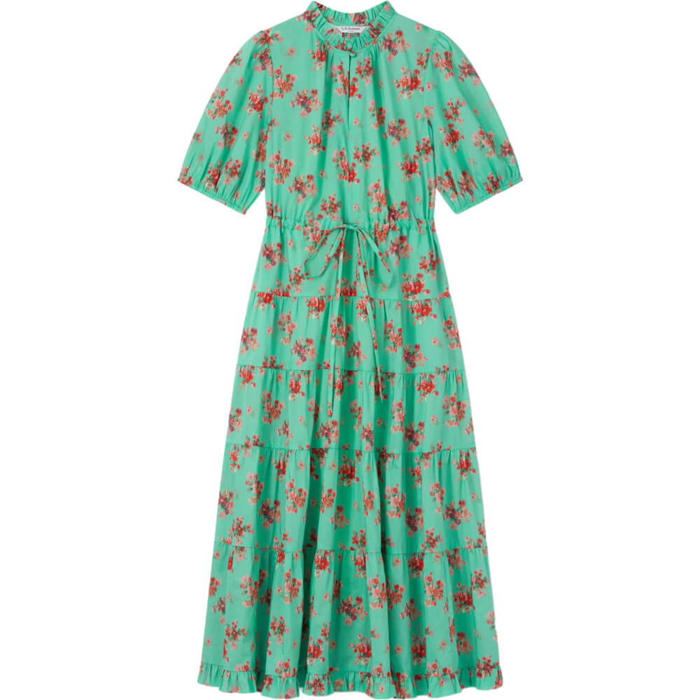 LK Bennett Hedy Bouquet Print Organic Cotton Tiered Dress | Jarrolds ...