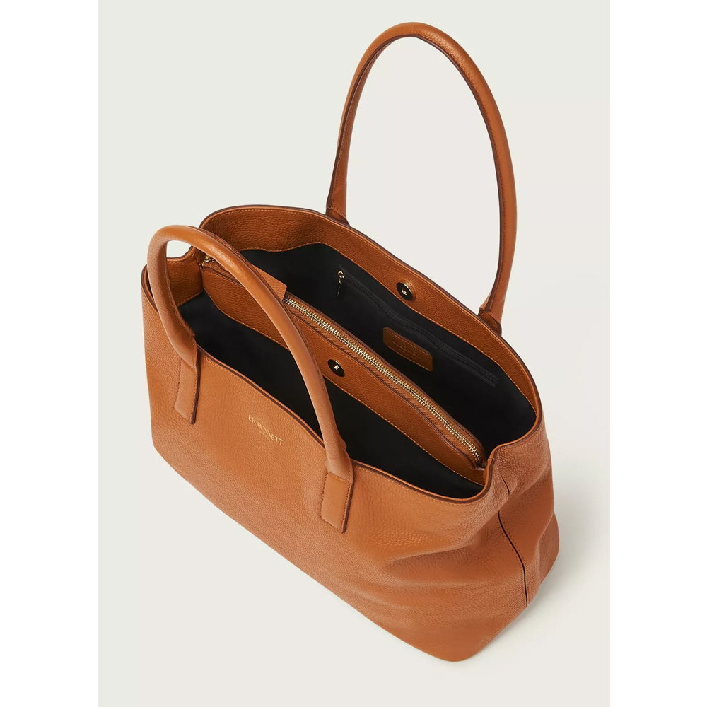 Leyla Navy Leather Tote Bag | Handbags | L.K.Bennett