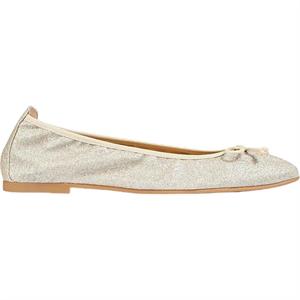 LK Bennett Trilly Gold Glitter Ballerina Pumps | Jarrolds, Norwich