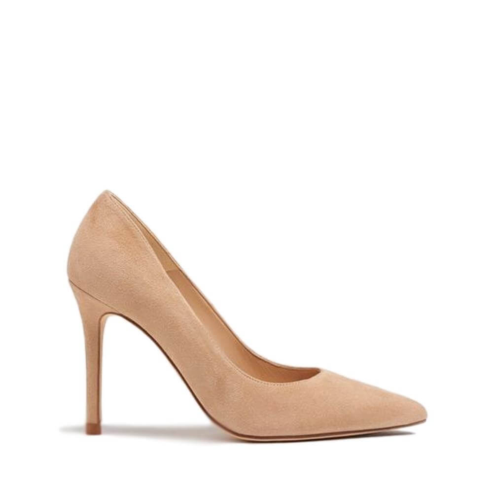 LK Bennett Fern Beige Suede Pointed Toe Courts | Jarrolds, Norwich