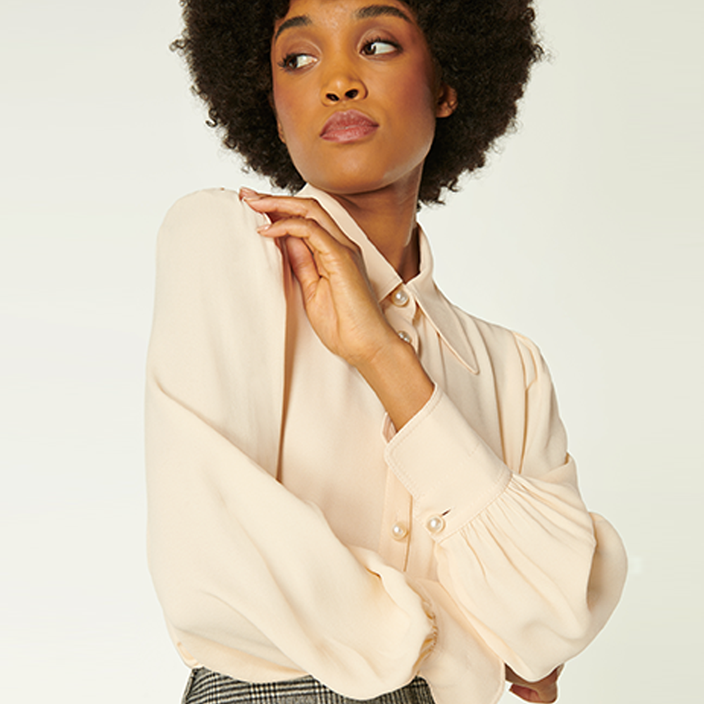 LK Bennett Sonya Crepe Blouse | Jarrolds, Norwich